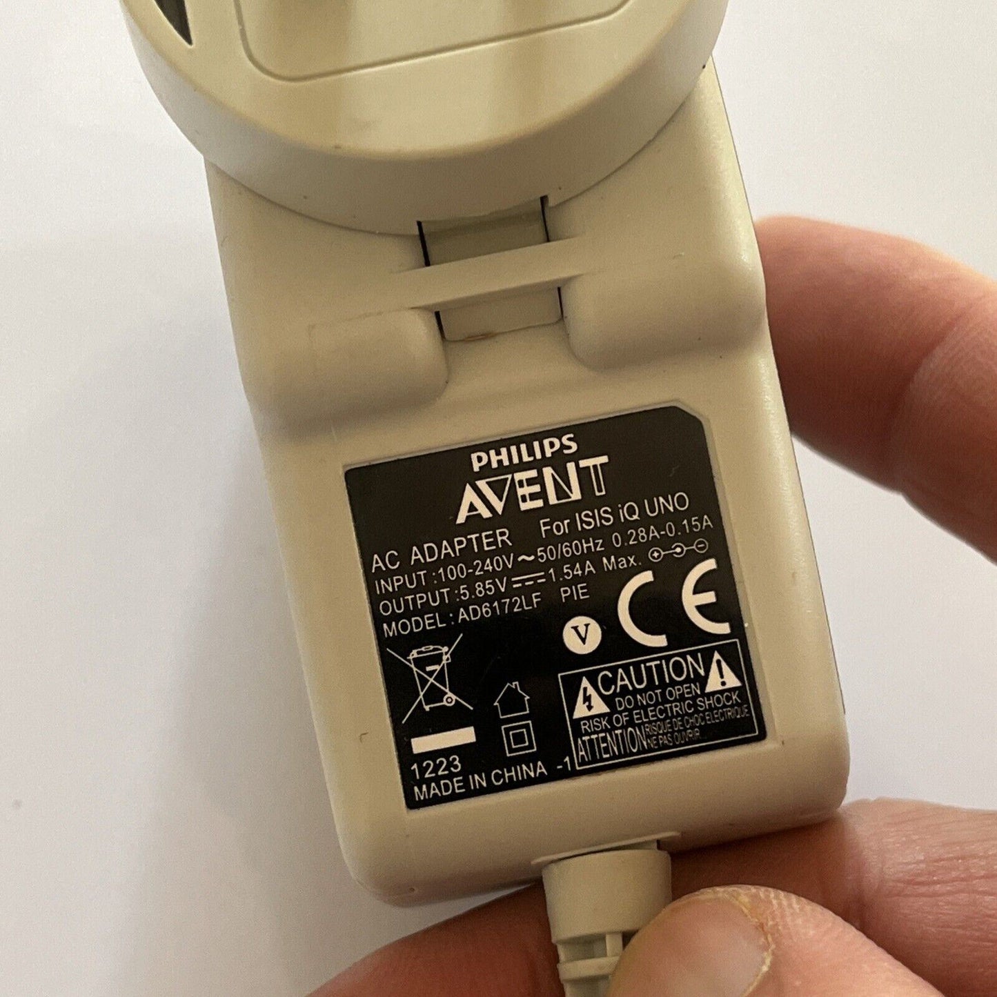 Genuine Philips Avent AC Adapter for Isis IQ Uno AD6172F