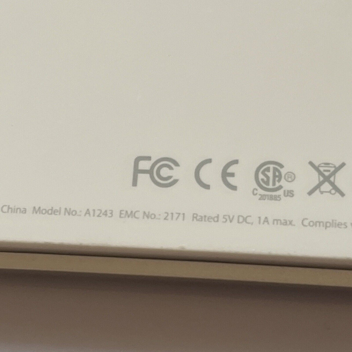 Apple USB Keyboard & Mouse A1243 & A1152 *for parts or repair*