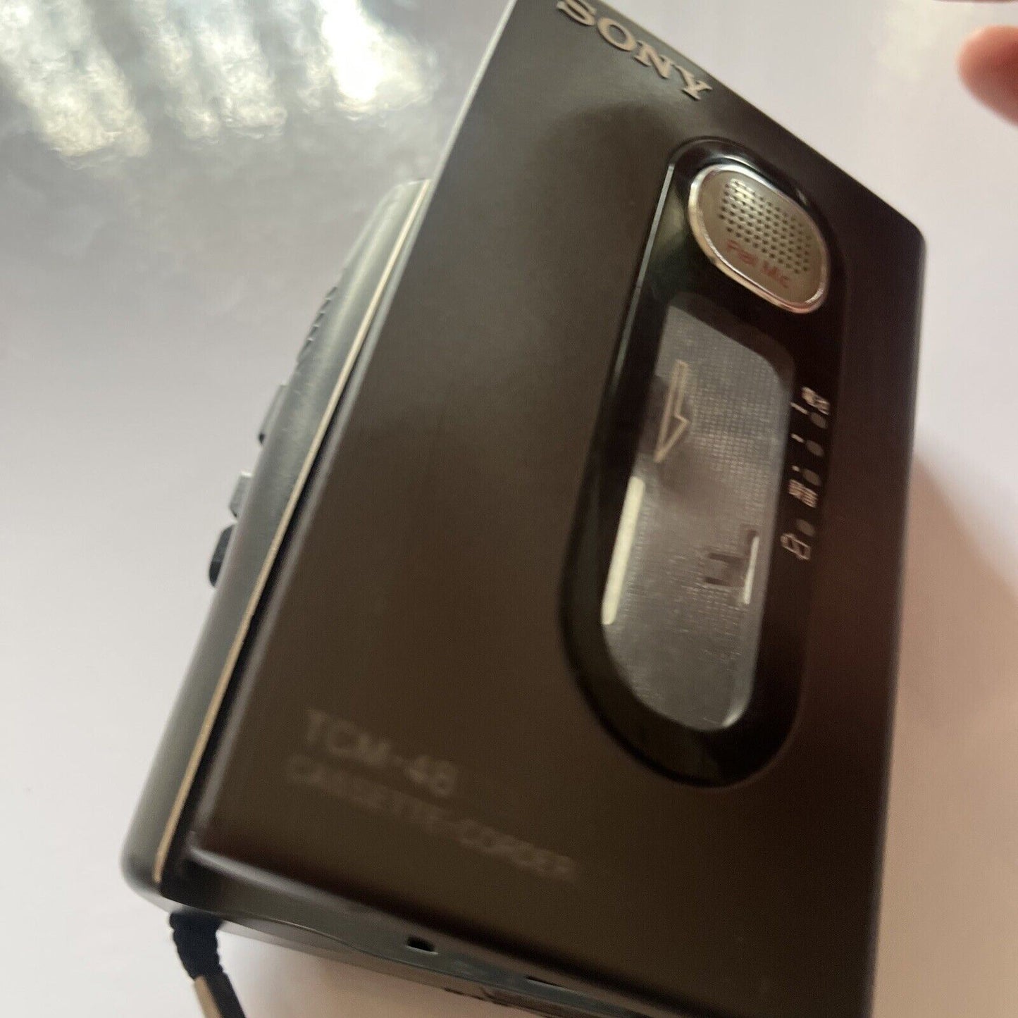 Sony Portable Cassette Voice Recorder TCM-48 *for parts or repair*