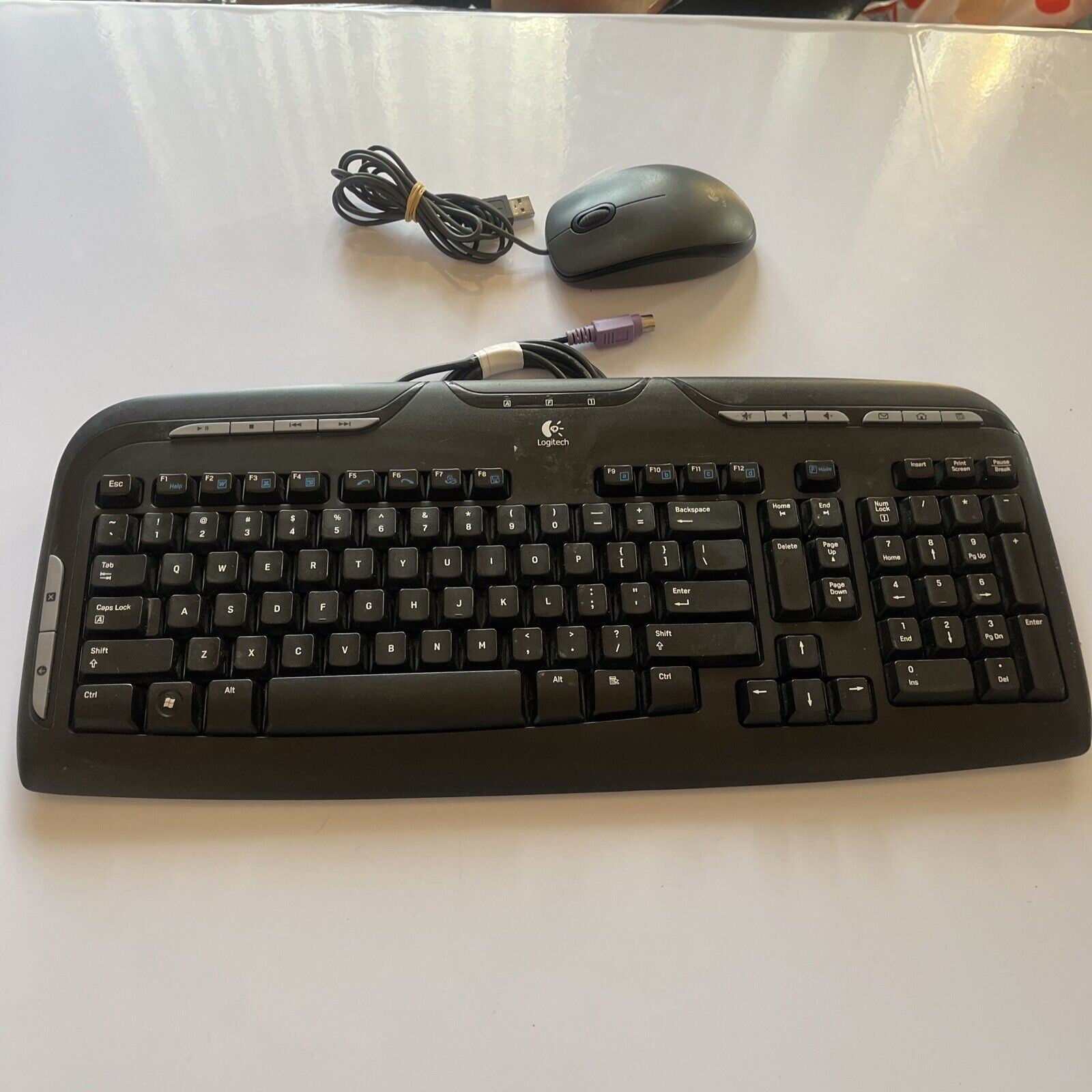 Logitech Y-SAE71 Keyboard PS/2 Port with Logitech M90 USB Mouse – Retro ...