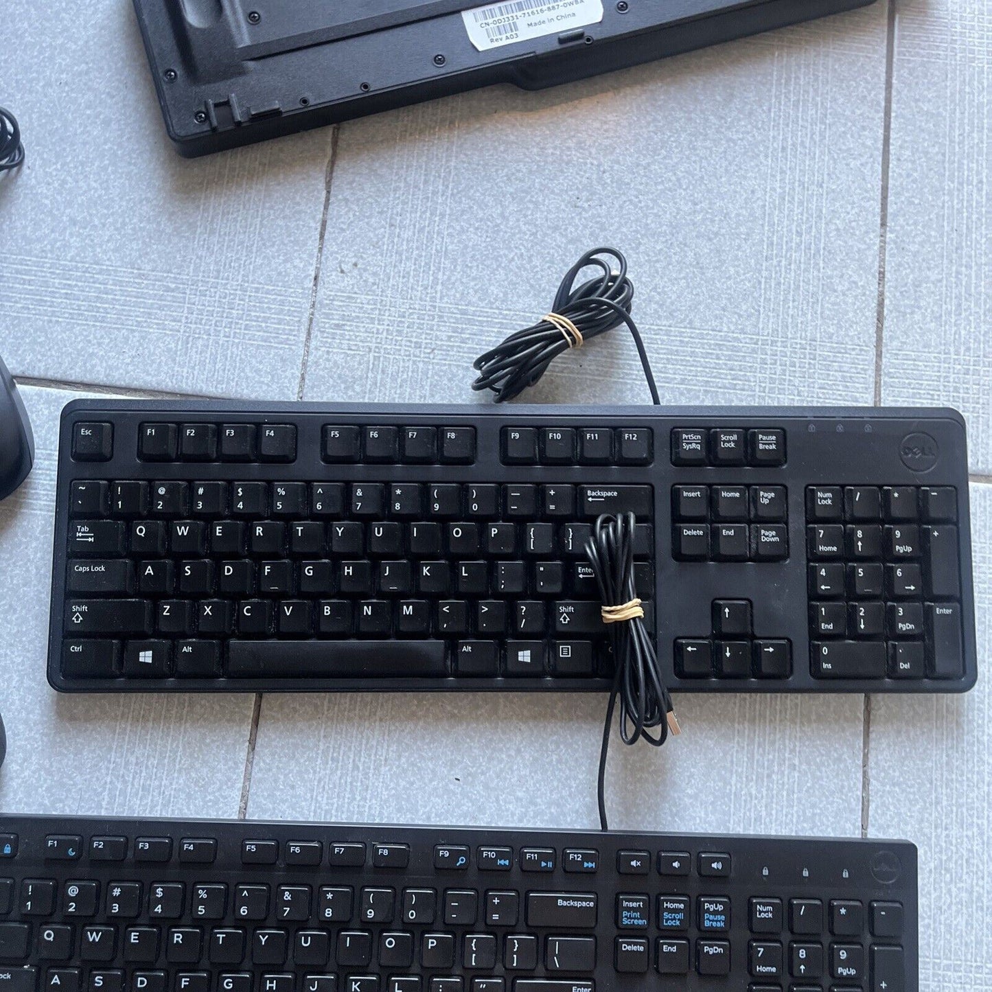 3x Dell USB Keyboard and 2x Mouse USB SK-8115 SK-8120 KB216p M9111P