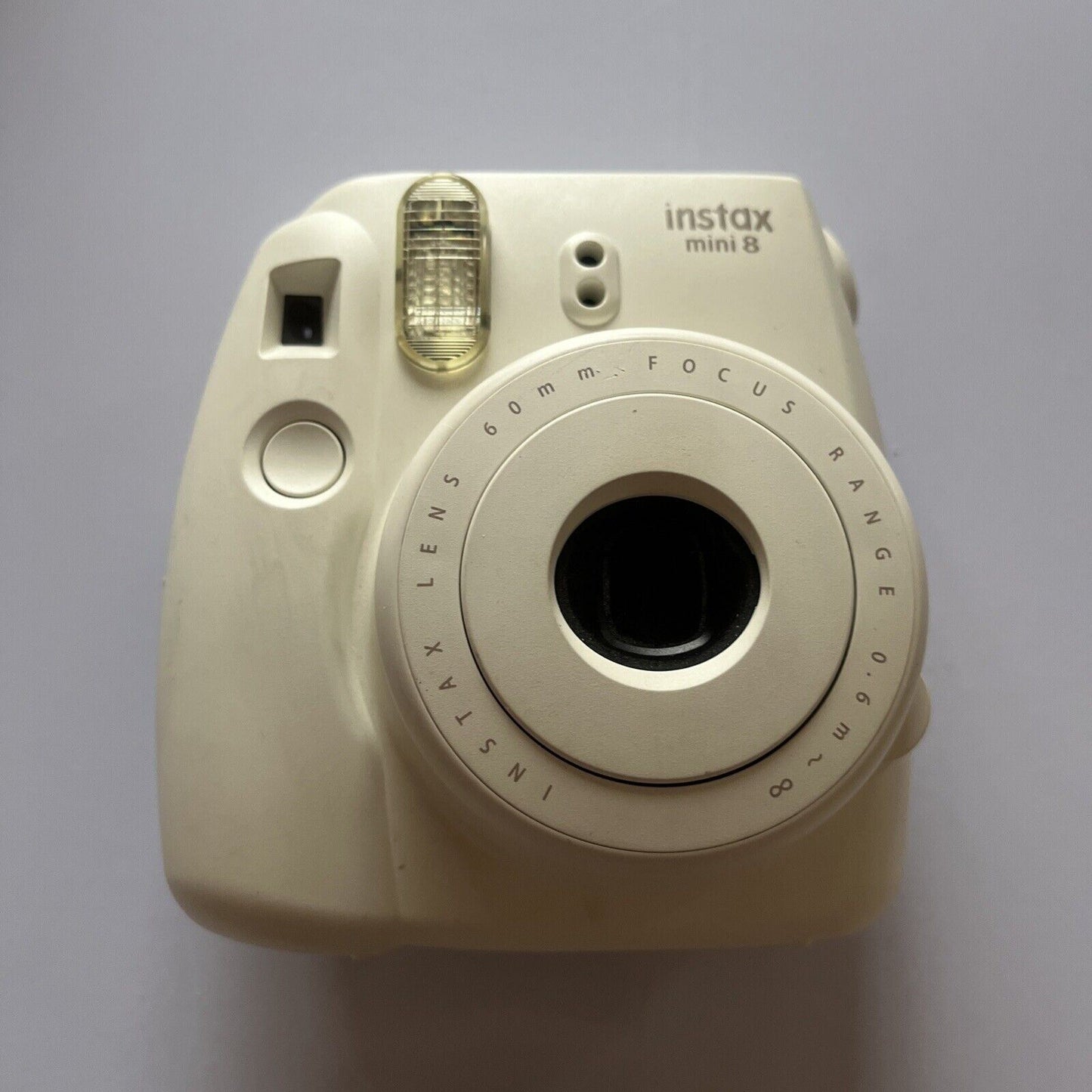 Fujifilm Instax Mini 8 Instant Film Camera White *Missing Battery Lid