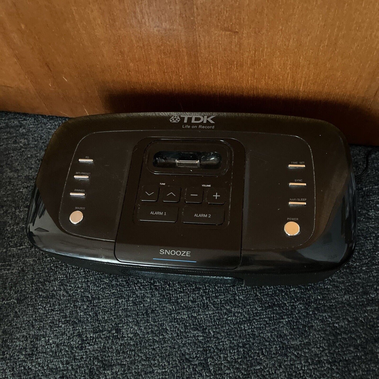 TDK Clock FM Radio for 30-pin iPod iPhone ADS-6P-Blk