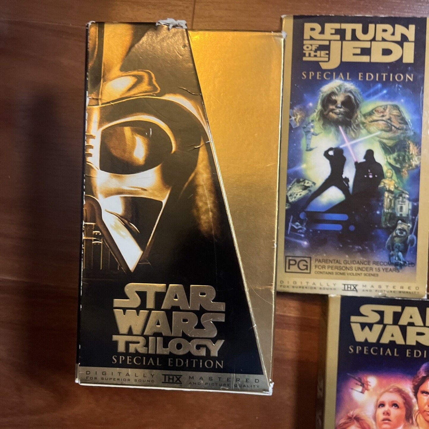 Star Wars Trilogy - Special Edition (VHS, 1997) Gold Box PAL