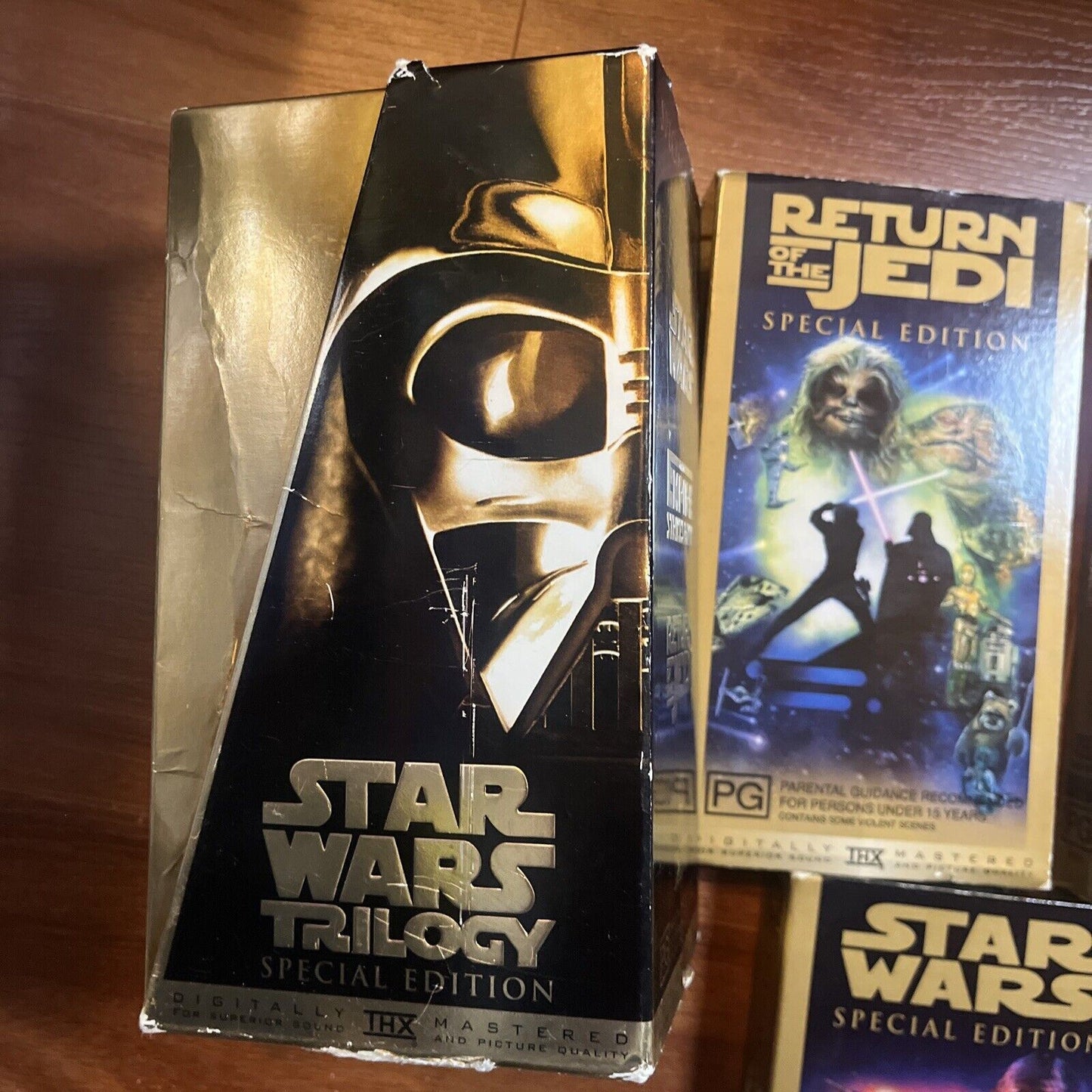 Star Wars Trilogy - Special Edition (VHS, 1997) Gold Box PAL