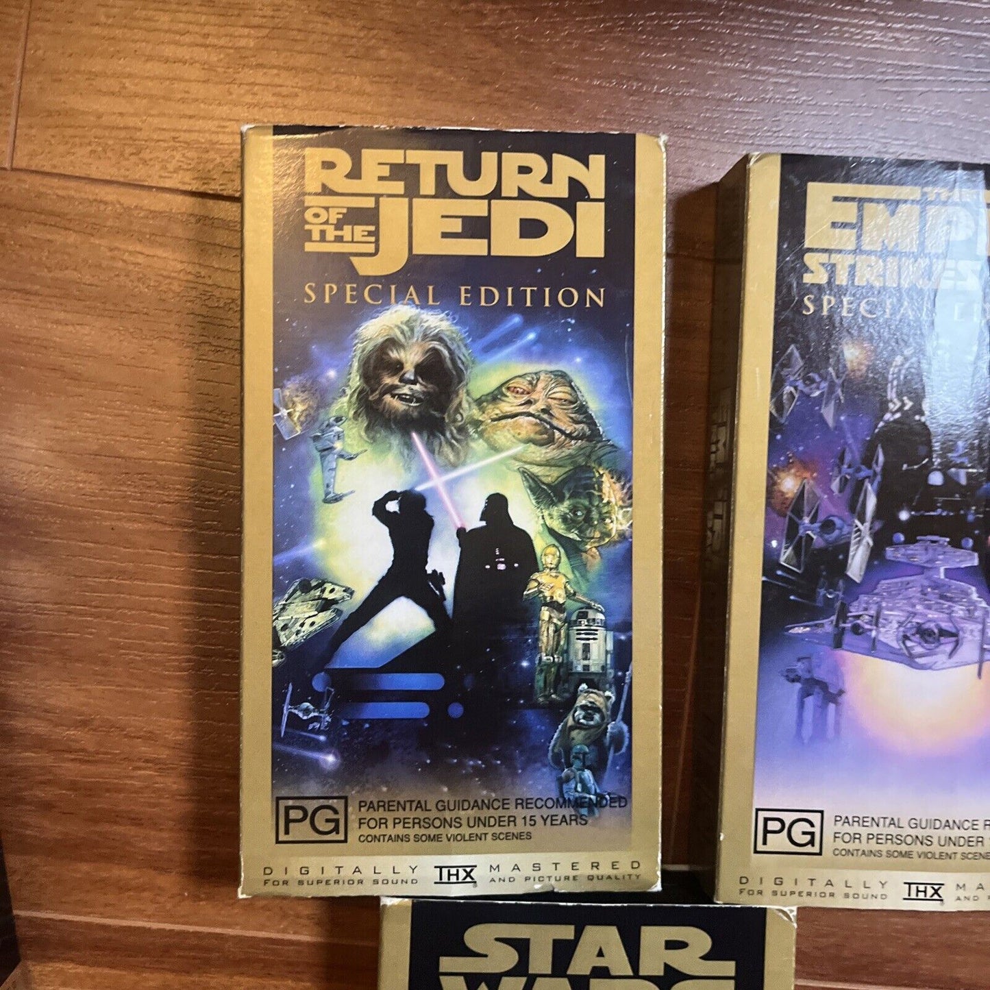 Star Wars Trilogy - Special Edition (VHS, 1997) Gold Box PAL