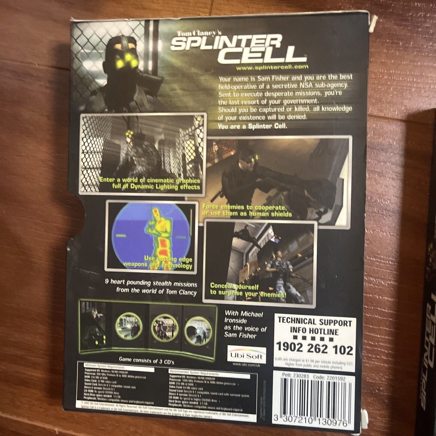 Tom Clancy's Splinter Cell - PC CDROM Windows XP Ubisoft