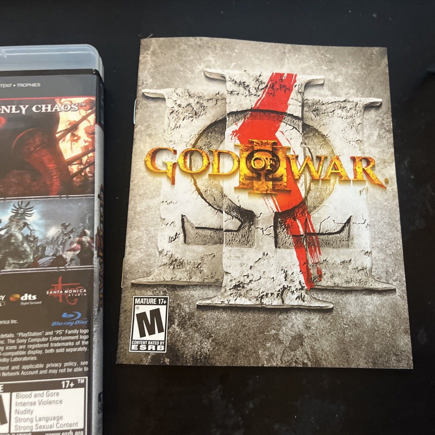 God of War III (3) - Sony Playstion 3 PS3 Game with Manual