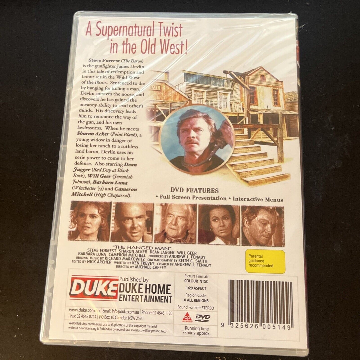 The Hanged Man (DVD, 1974) Steve Forrest, Dean Jagger, Will Geer NEW All Regions