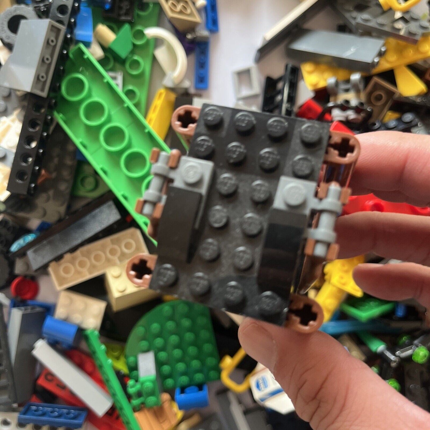 Lego 1.23kg Bulk Lot Wheels Spiderman Police Bricks Duplo Mix