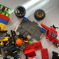 Lego 1.23kg Bulk Lot Wheels Spiderman Police Bricks Duplo Mix