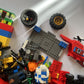 Lego 1.23kg Bulk Lot Wheels Spiderman Police Bricks Duplo Mix