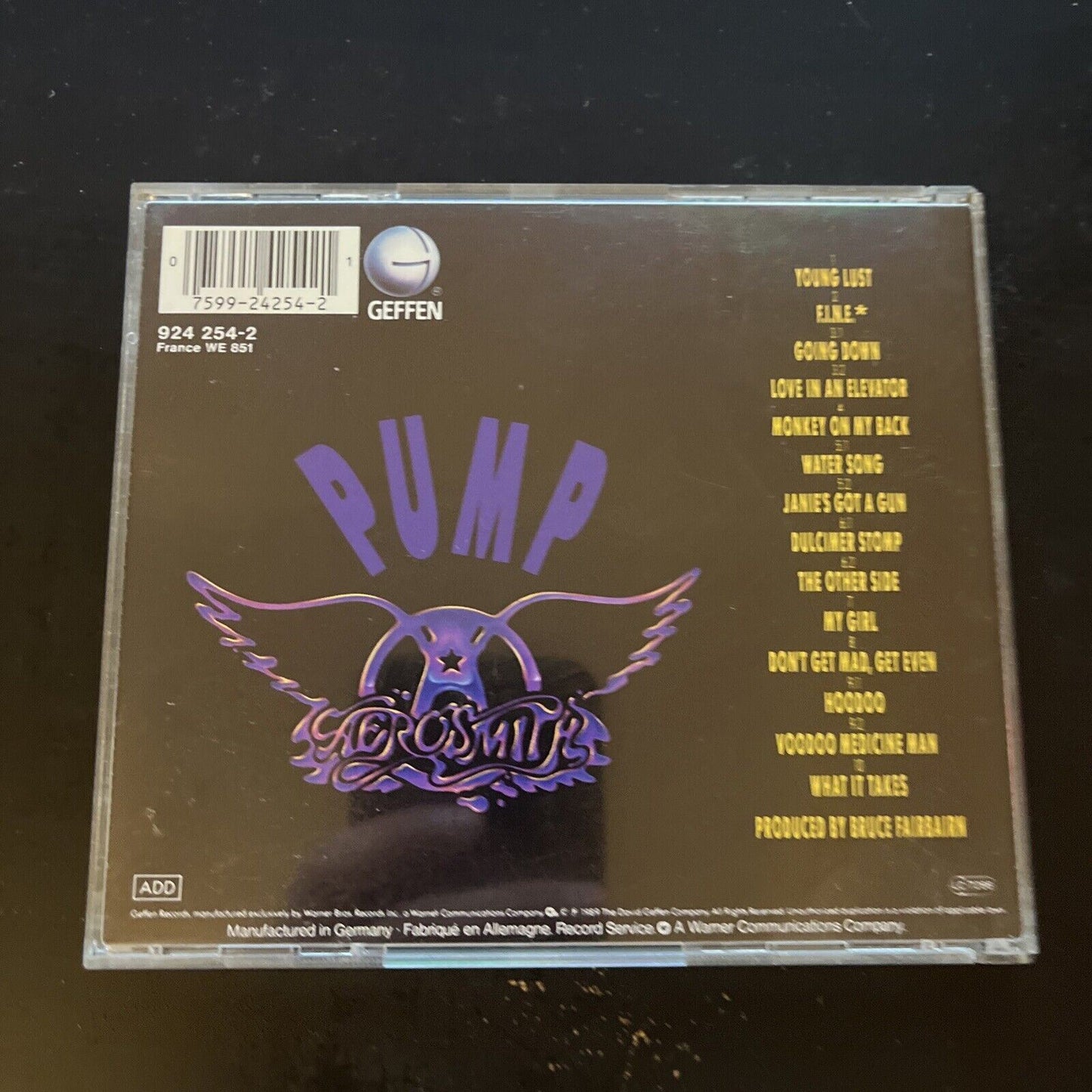 Pump by Aerosmith (CD, 1989) Album