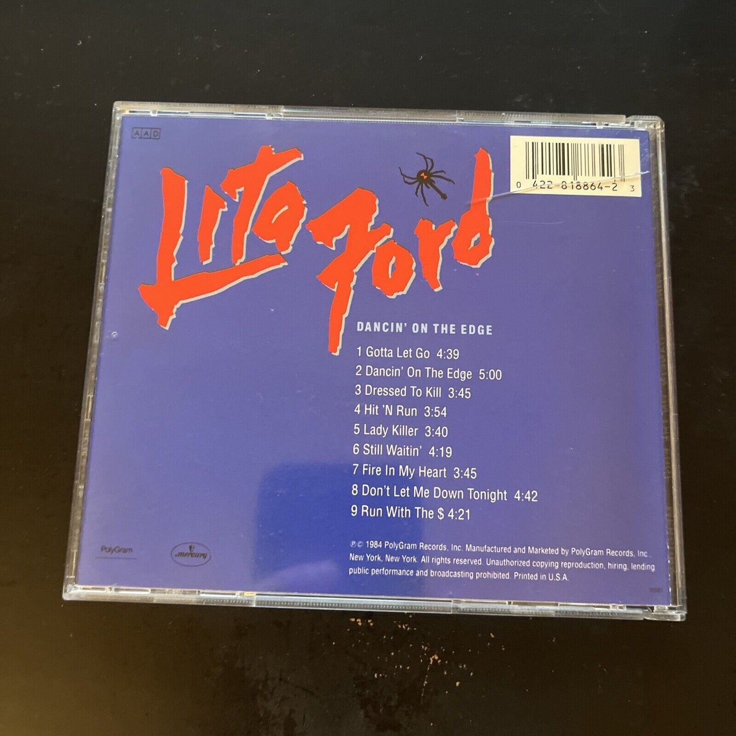 Lita Ford – Dancin' On The Edge (CD, 1990) Album