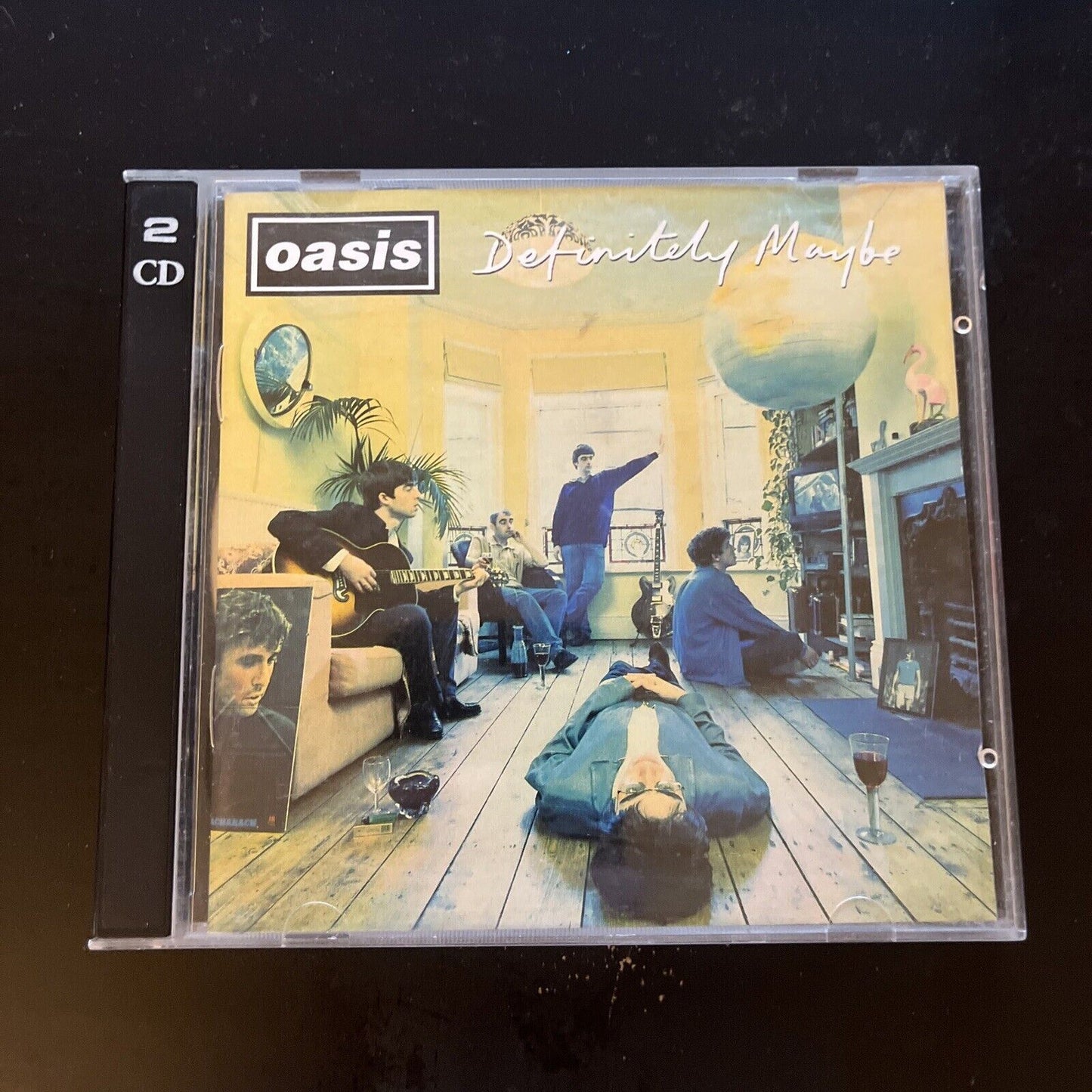 OASIS - Definitely Maybe  CD + Bonus Promo Disc Limited Ed (CD, 1994, 2-Disc)