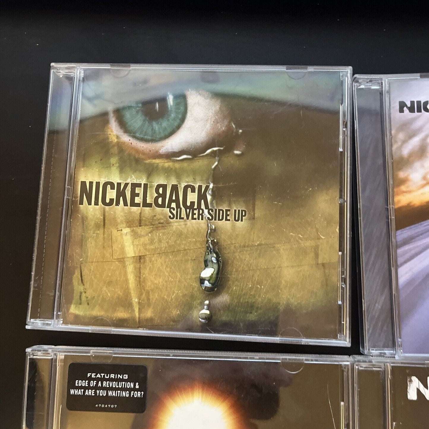 4x Nickelback CD Album - Dark Horse, No Fixed Address, Silver Side Up, Right