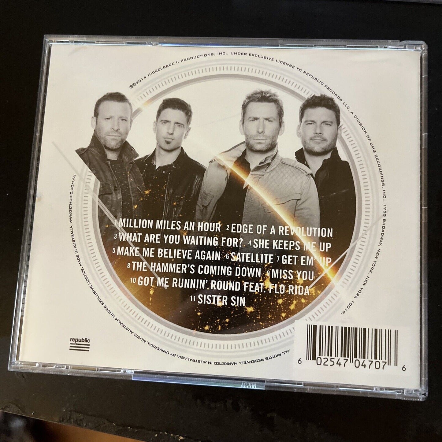 4x Nickelback CD Album - Dark Horse, No Fixed Address, Silver Side Up, Right