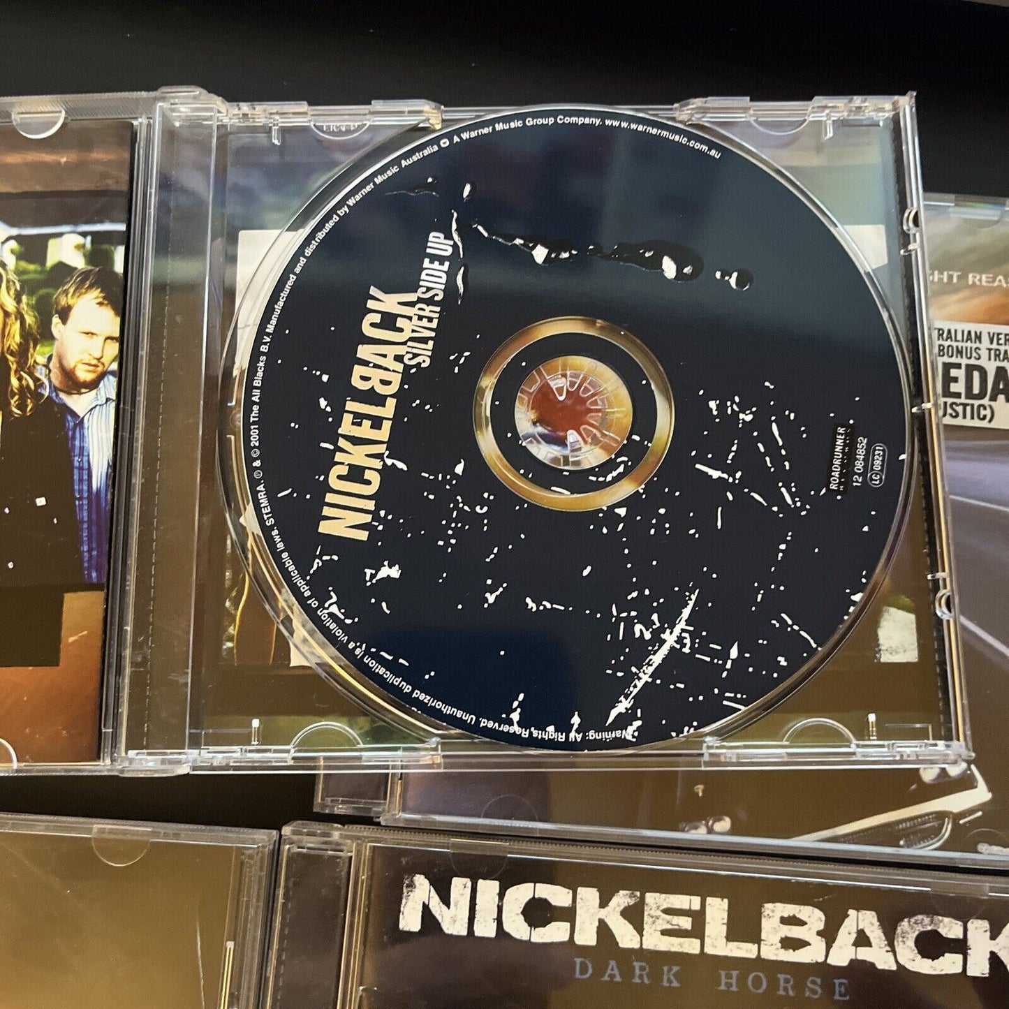 4x Nickelback CD Album - Dark Horse, No Fixed Address, Silver Side Up, Right