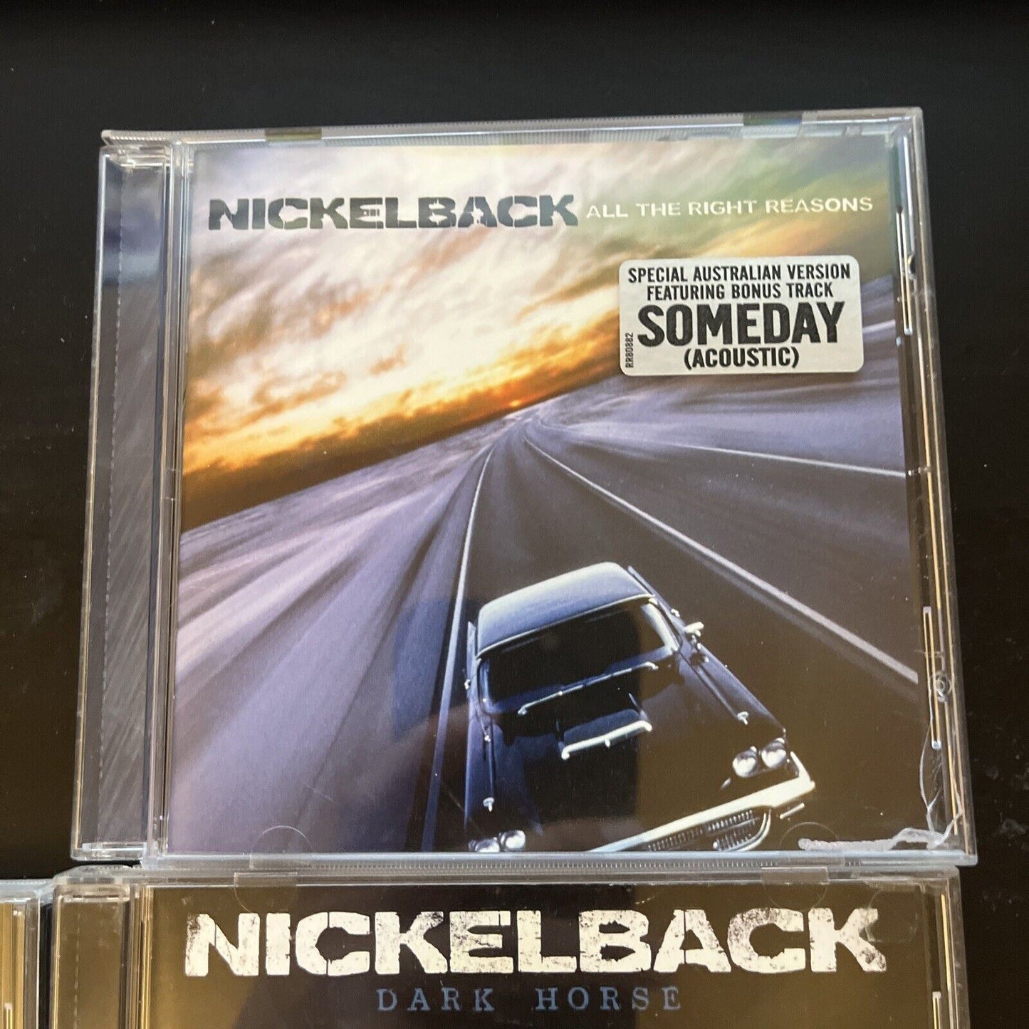 4x Nickelback CD Album - Dark Horse, No Fixed Address, Silver Side Up, Right