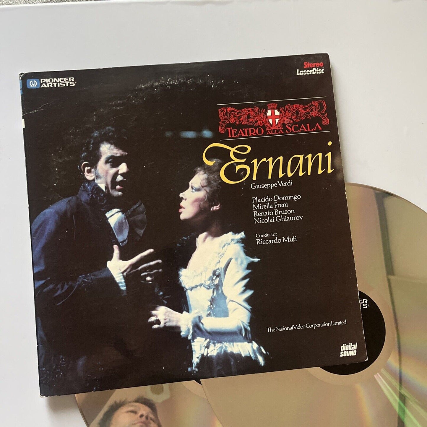Verdi Ernani - Domingo, Freni, Bruson, Ghiaurov, Opera Laserdisc 1982 2-Disc