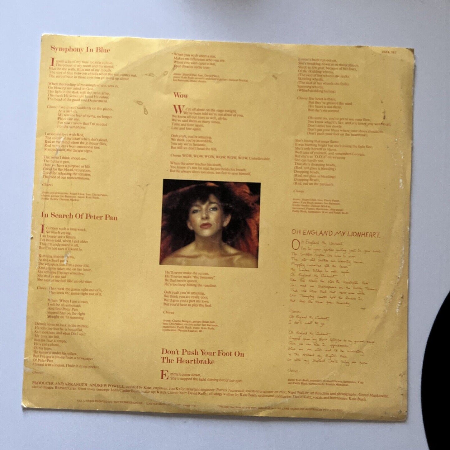 Kate Bush - Lionheart Vinyl Record 1978 *No Cover* EMA-787