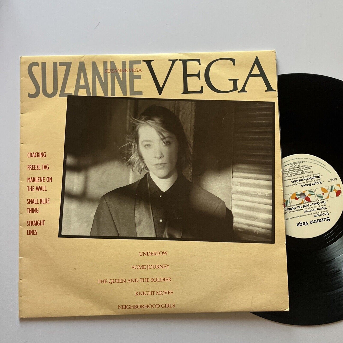 Suzanne Vega By Suzanne Vega LP Vinyl Record 1985 L38490