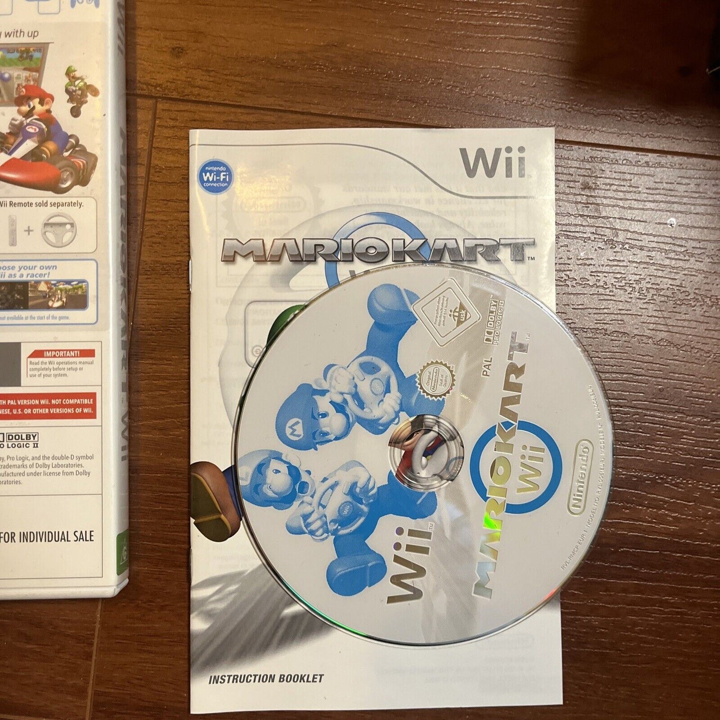 Mario Kart Wii Bundle - Nintendo Wii PAL with Manual & 2 Steering Wheels