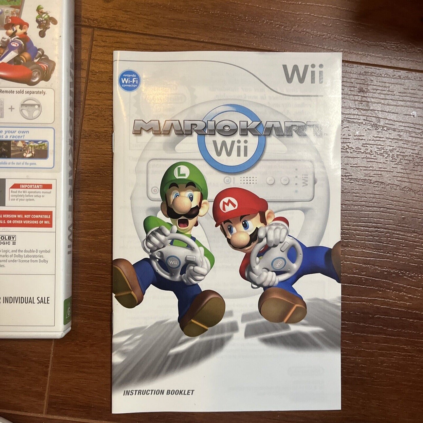 Mario Kart Wii Bundle - Nintendo Wii PAL with Manual & 2 Steering Wheels