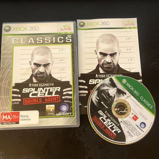Tom Clancy's Splinter Cell Double Agent - Microsoft Xbox 360 PAL with Manual