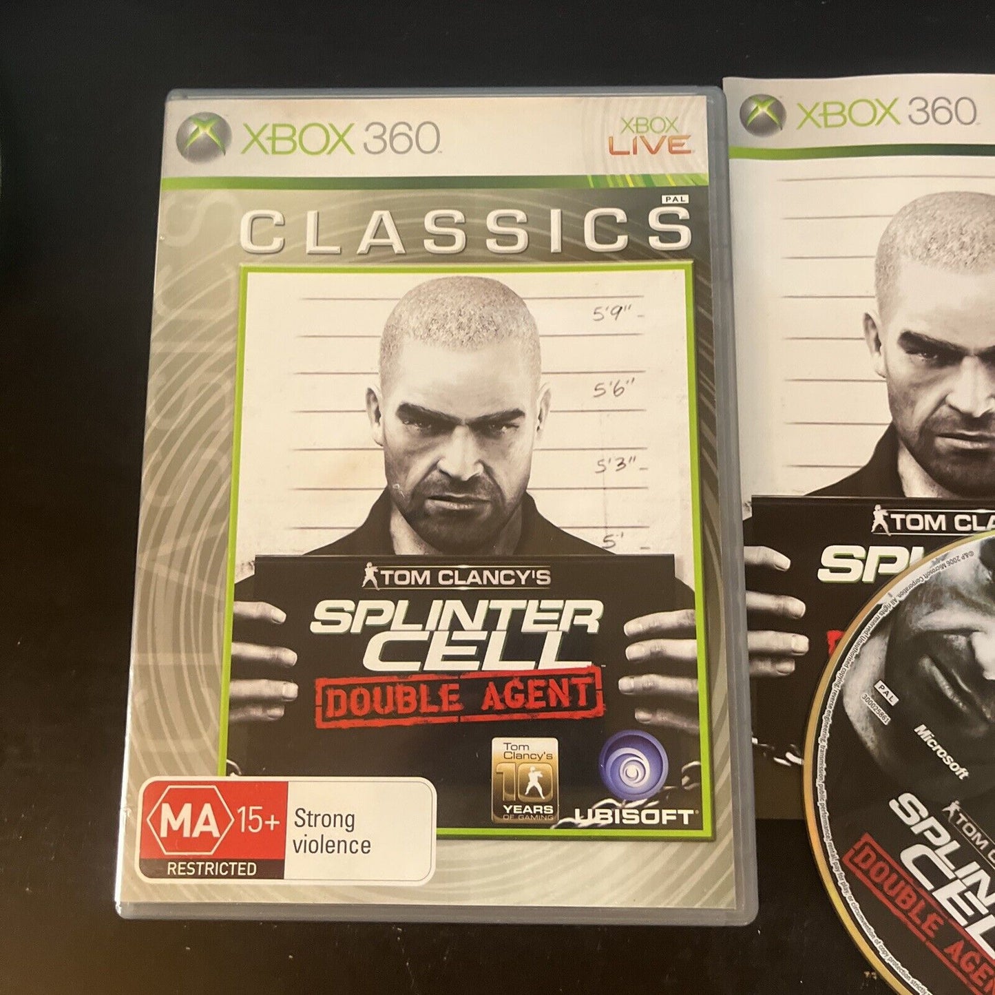 Tom Clancy's Splinter Cell Double Agent - Microsoft Xbox 360 PAL with Manual
