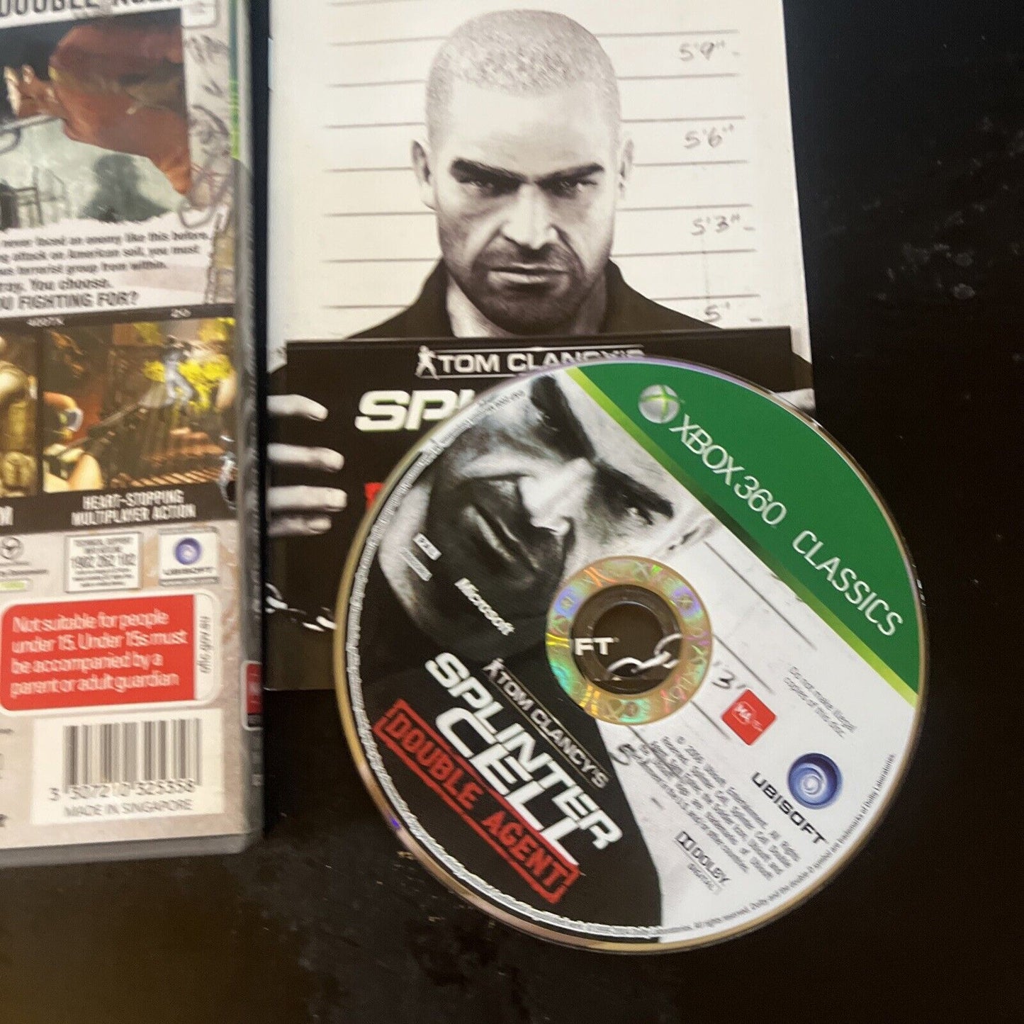 Tom Clancy's Splinter Cell Double Agent - Microsoft Xbox 360 PAL with Manual