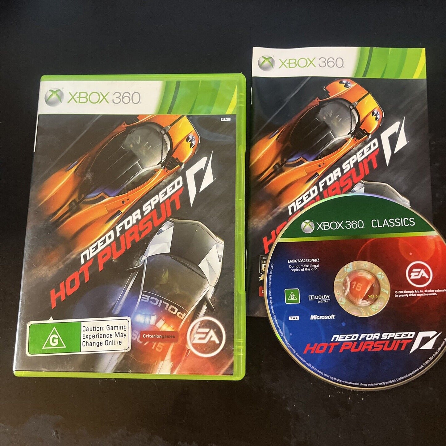Need For Speed NFS Hot Pursuit Microsoft XBOX 360 with Manual