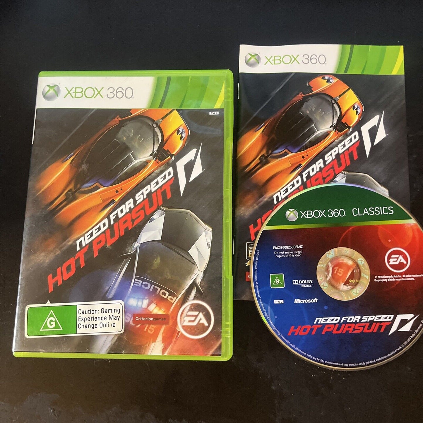 Need For Speed NFS Hot Pursuit - Microsoft XBOX 360 with Manual PAL