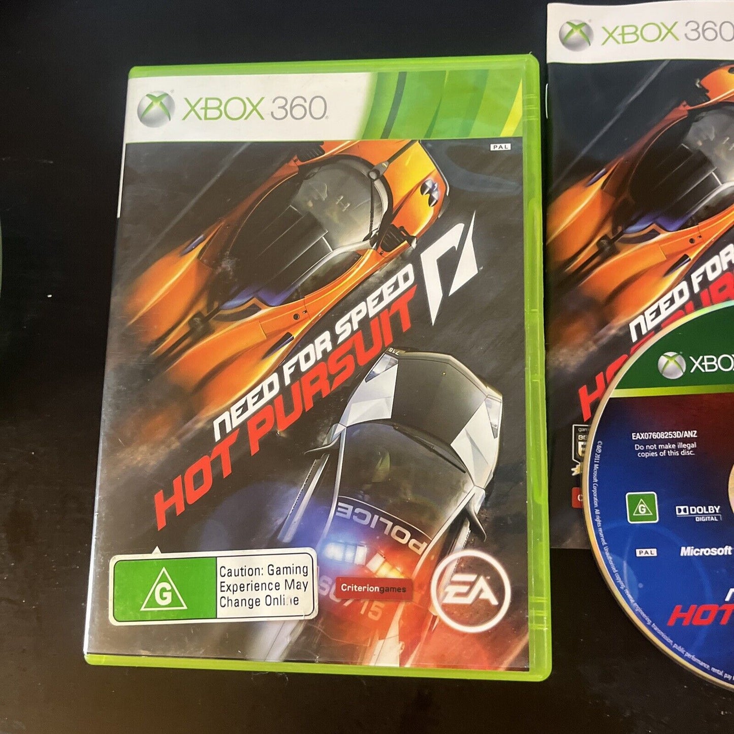 Need For Speed NFS Hot Pursuit - Microsoft XBOX 360 with Manual PAL