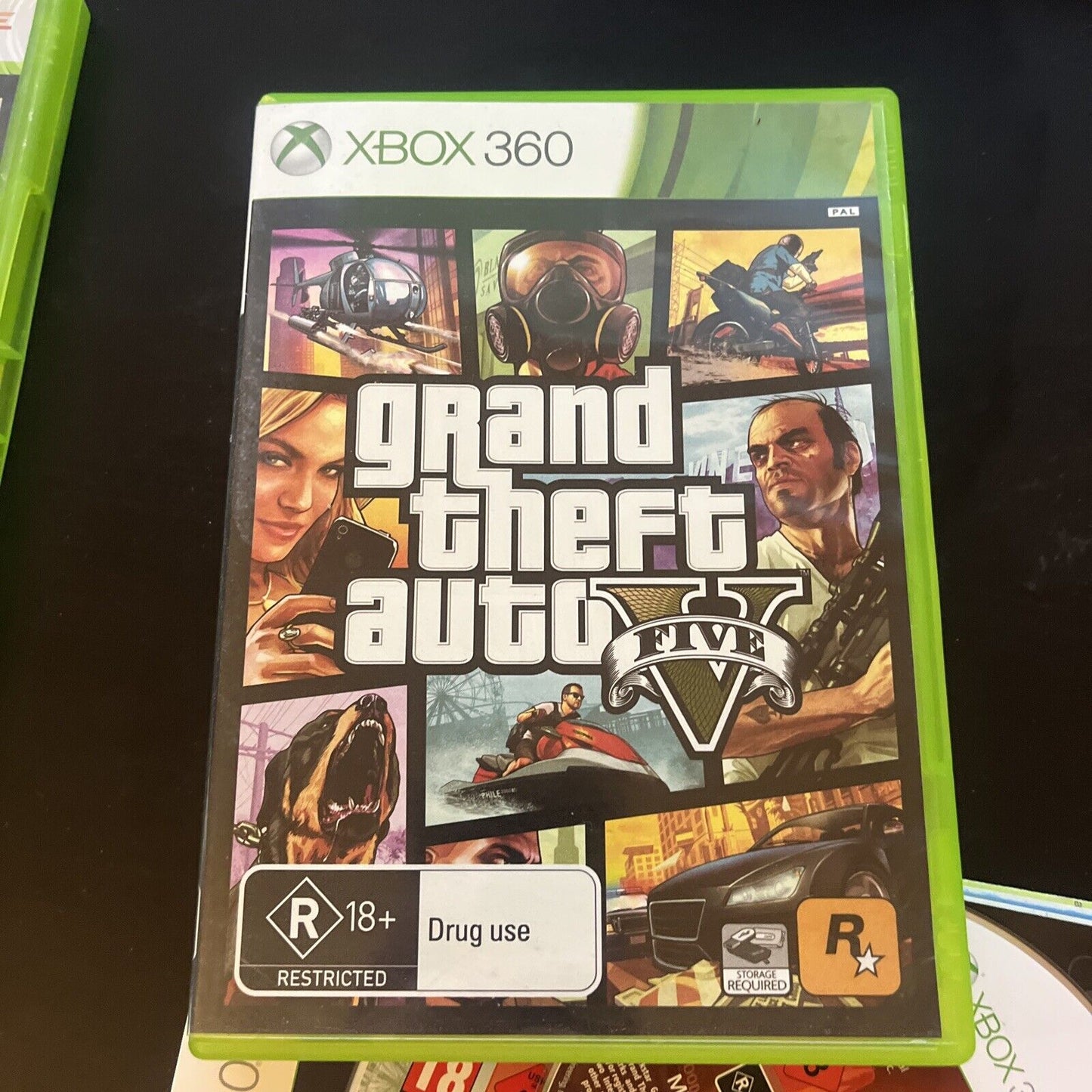 Grand Theft Auto 4 & 5 - Microsoft Xbox 360 Game PAL Complete with Manual map