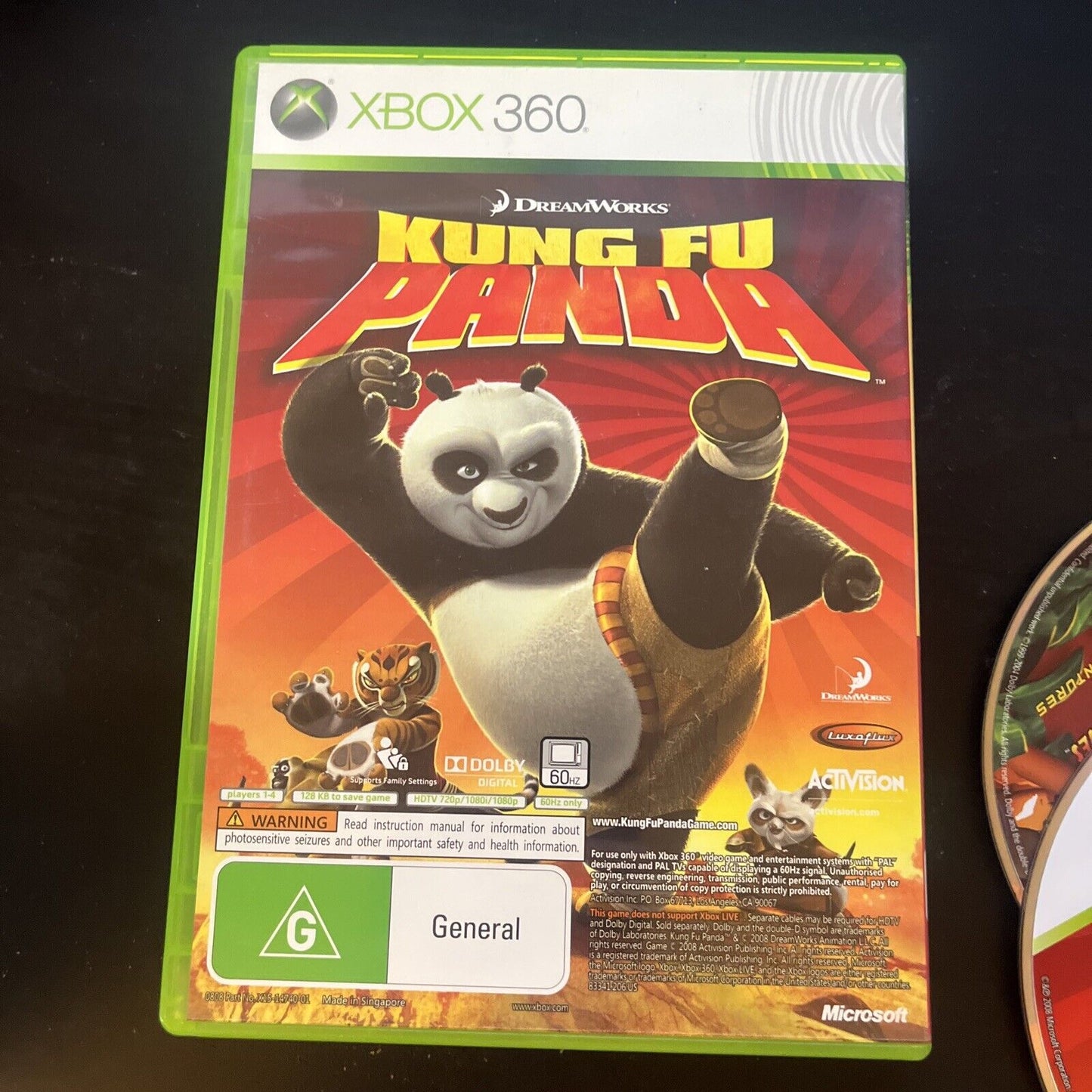 LEGO Indiana Jones The Original Adventures + Kung Fu Panda Xbox 360 Manual PAL