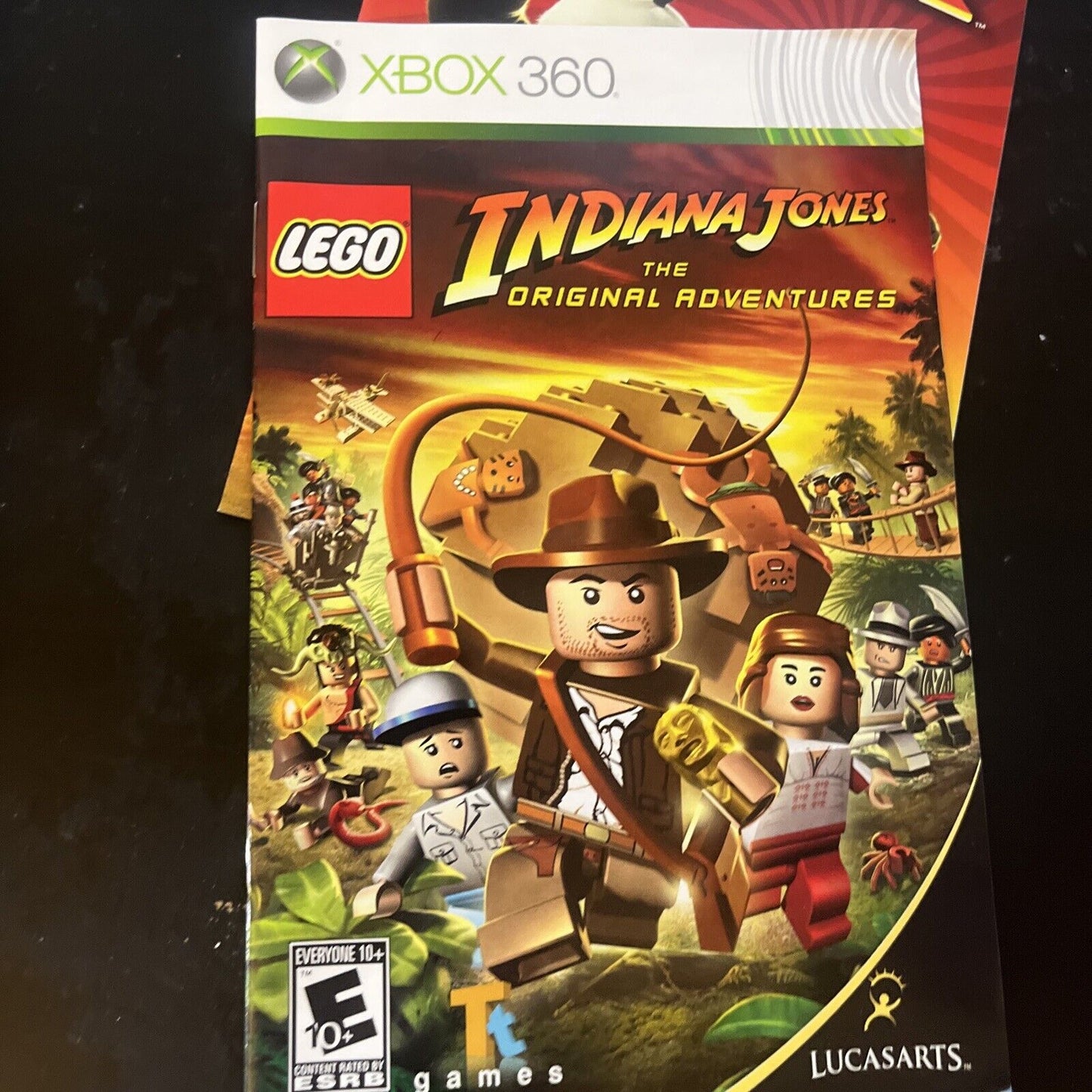 LEGO Indiana Jones The Original Adventures + Kung Fu Panda Xbox 360 Manual PAL
