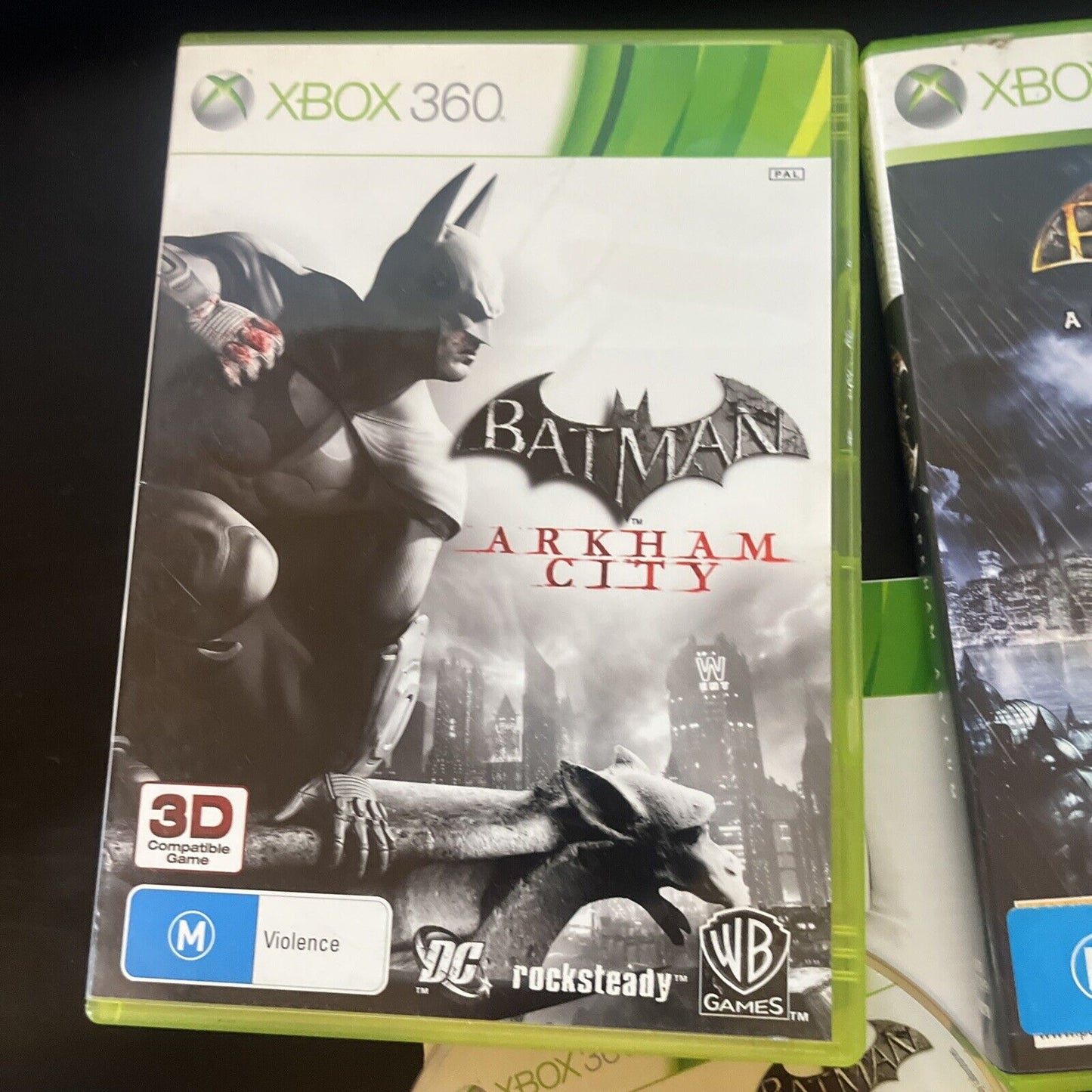 Batman Arkham Asylum & Arkham City - Microsoft Xbox 360 with Manual PAL