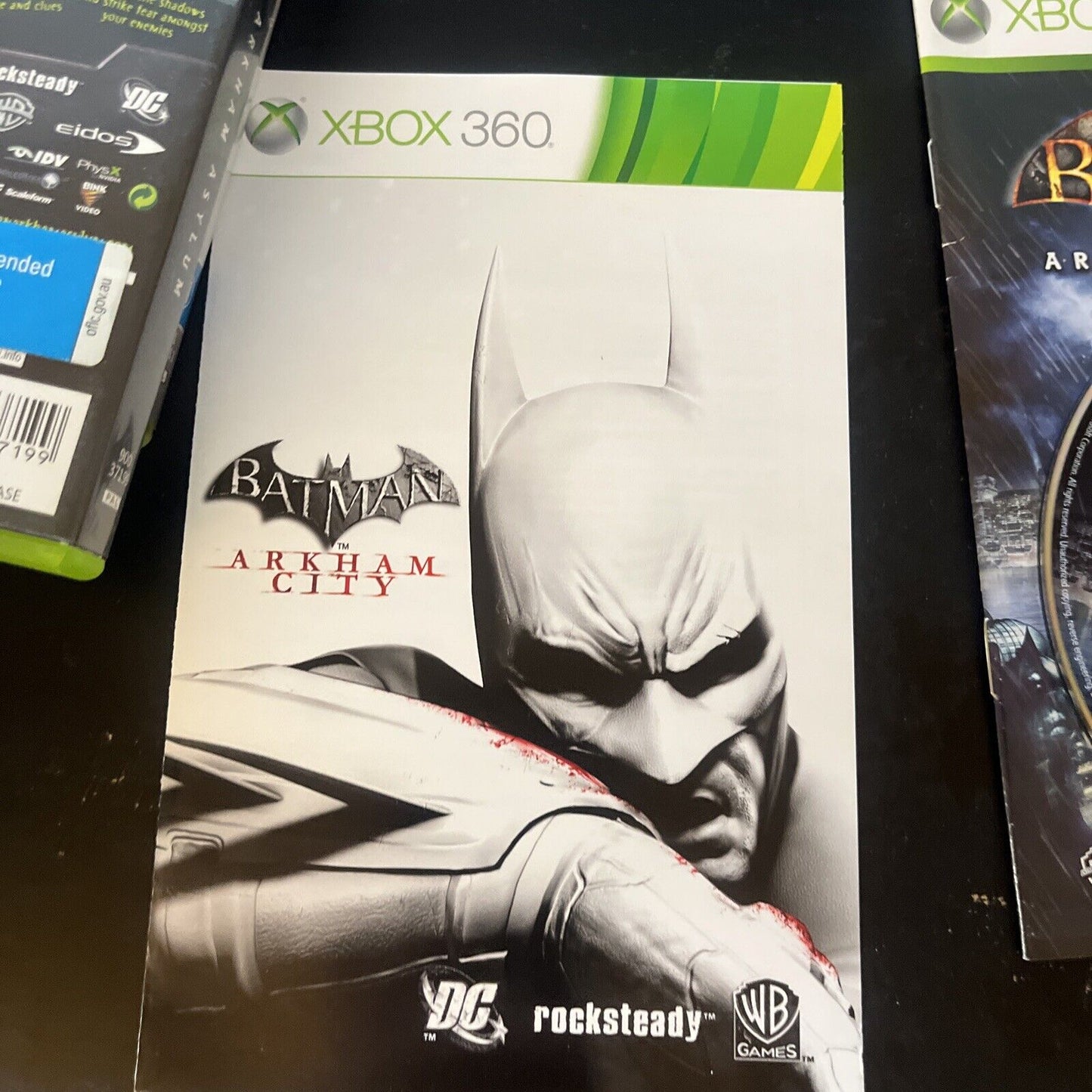 Batman Arkham Asylum & Arkham City - Microsoft Xbox 360 with Manual PAL