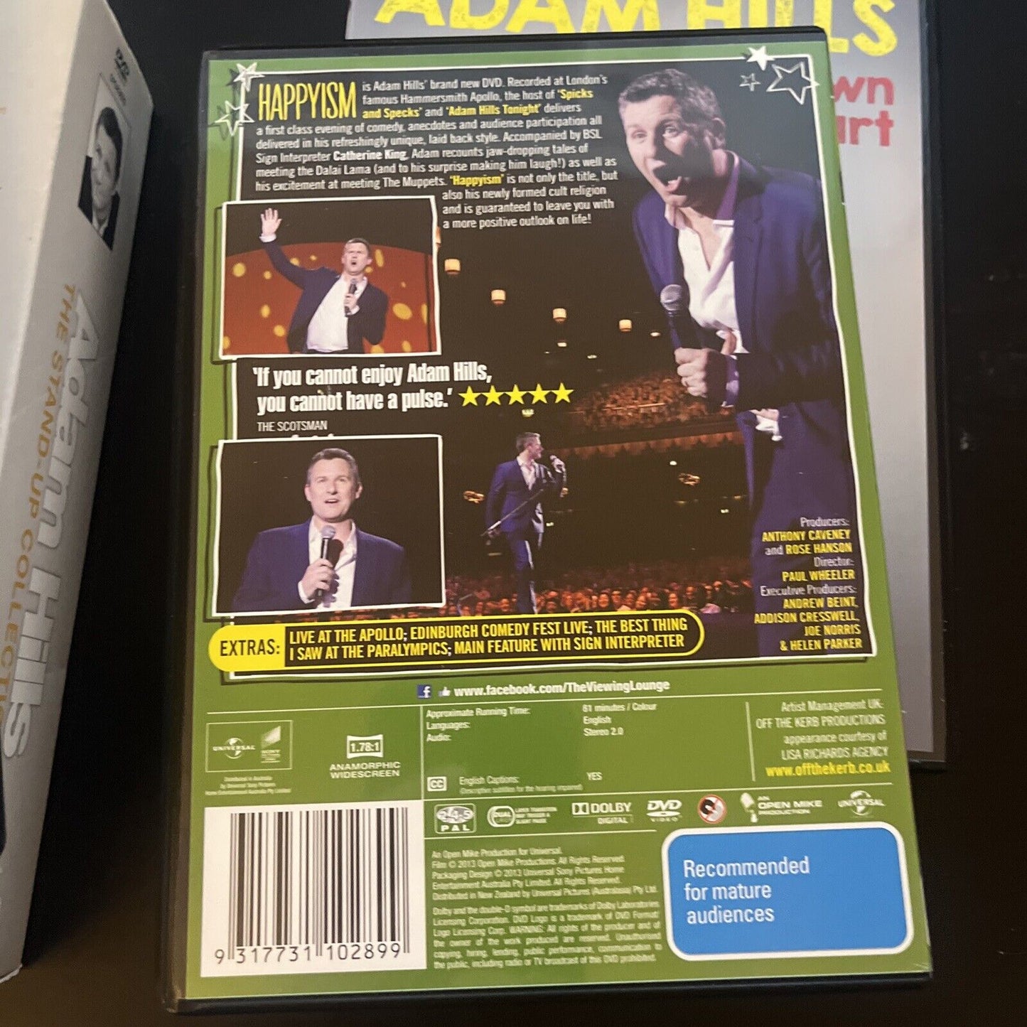 Adam Hills - The Live Collection (DVD, 2017, 3-Disc) Region 4 &2