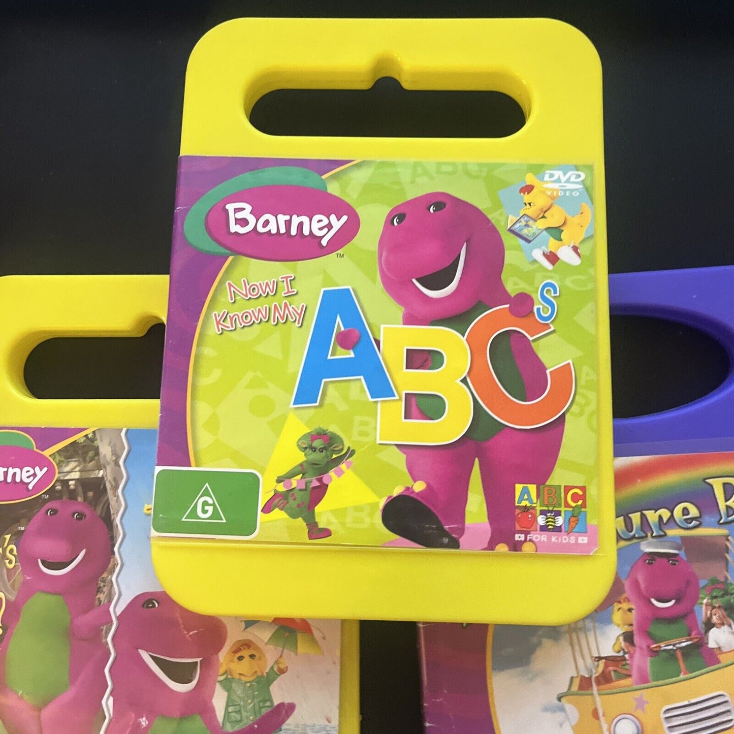 Barney: Let's Pretend,  What's in a Name Adventure Bus, Now I Know My ABC (DVD)