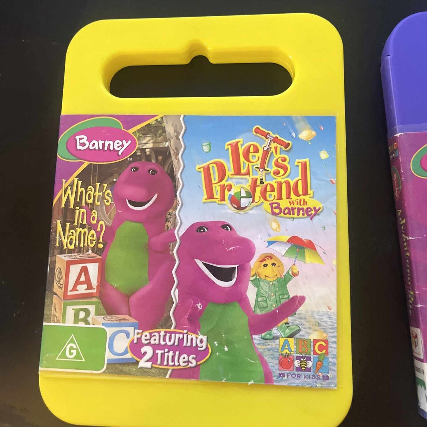 Barney: Let's Pretend,  What's in a Name Adventure Bus, Now I Know My ABC (DVD)