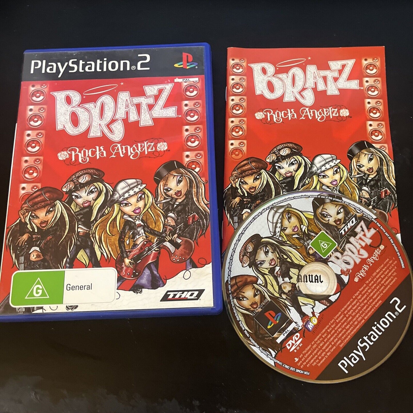 Bratz Rock Angelz - Sony PS2 PlayStation 2 with Manual PAL