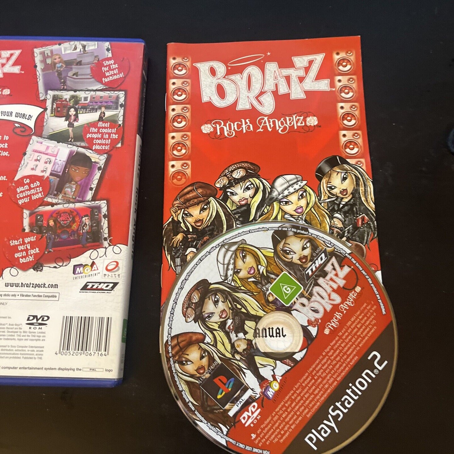 Bratz Rock Angelz - Sony PS2 PlayStation 2 with Manual PAL