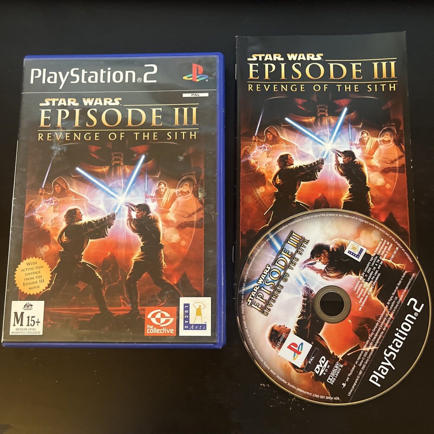 Star Wars Episode III 3 Revenge Of The Sith - Sony PS2 With Manual PAL