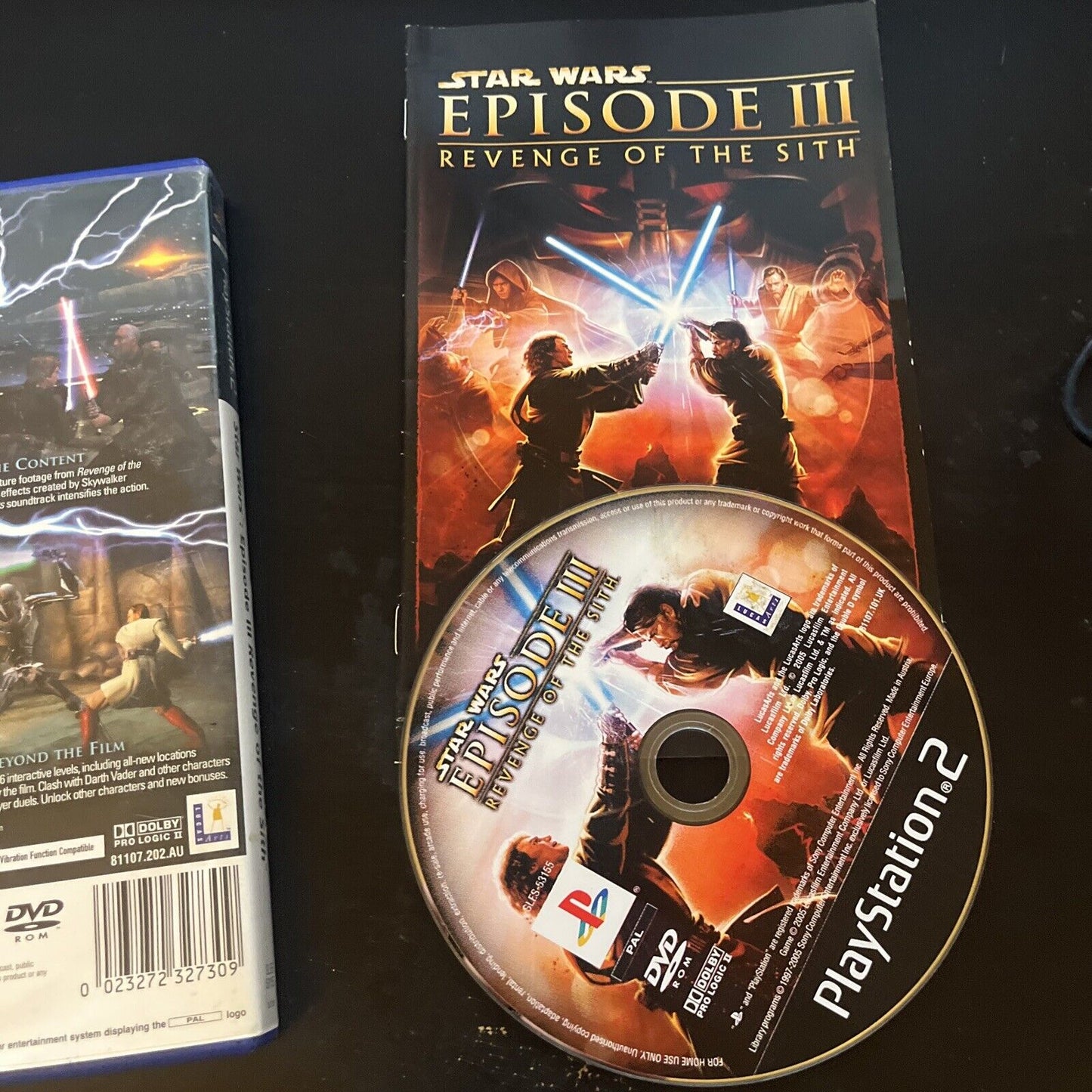 Star Wars Episode III 3 Revenge Of The Sith - Sony PS2 With Manual PAL