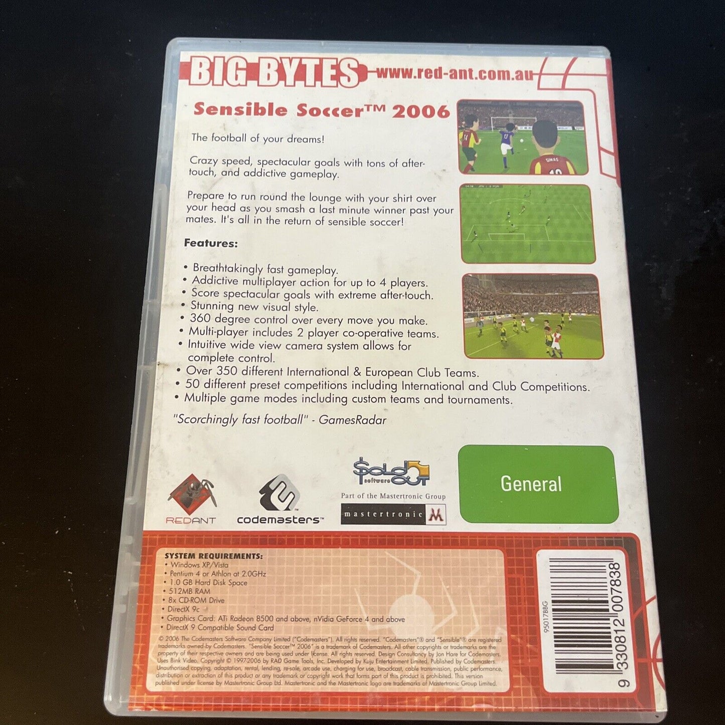 Sensible Soccer 2006 - PC CD ROM Windows Game