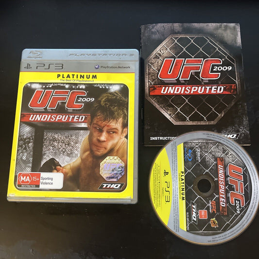 UFC 2009 Undisputed - Sony PlayStation 3  PS3 Game with manual