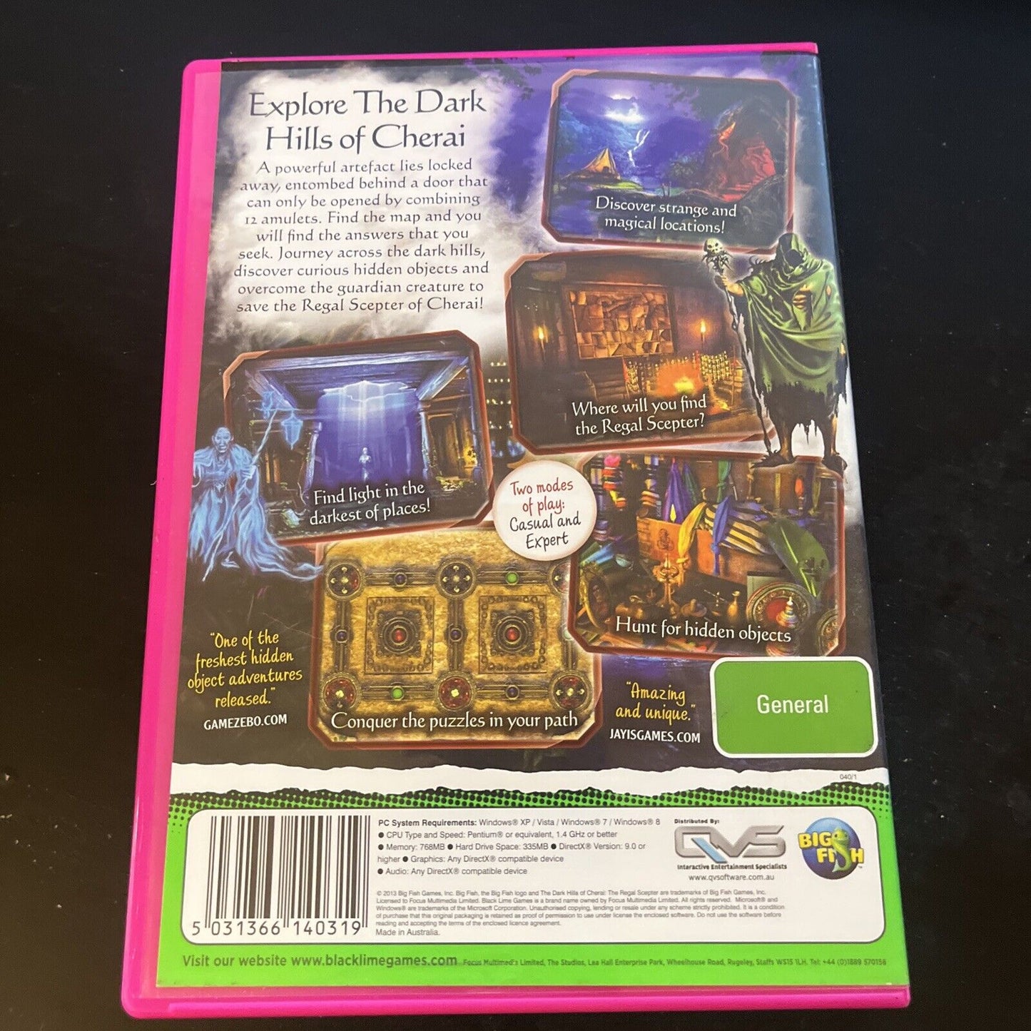 The Dark Hills Of Cherai The Regal Sceptre PC CDROM Hidden Object Game