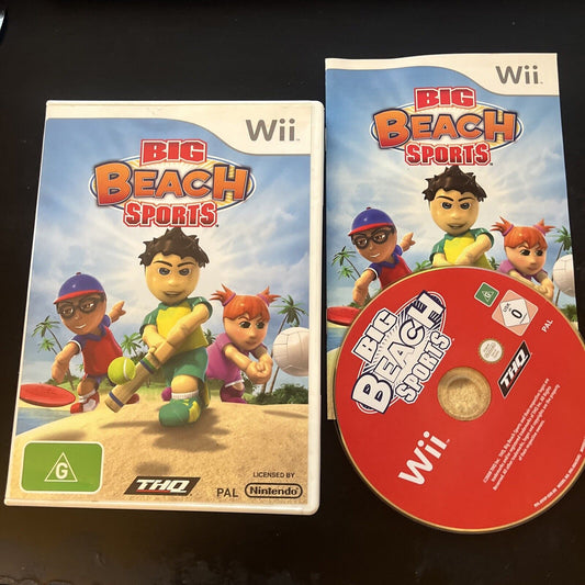 Big Beach Sports Nintendo Wii  Manual PAL